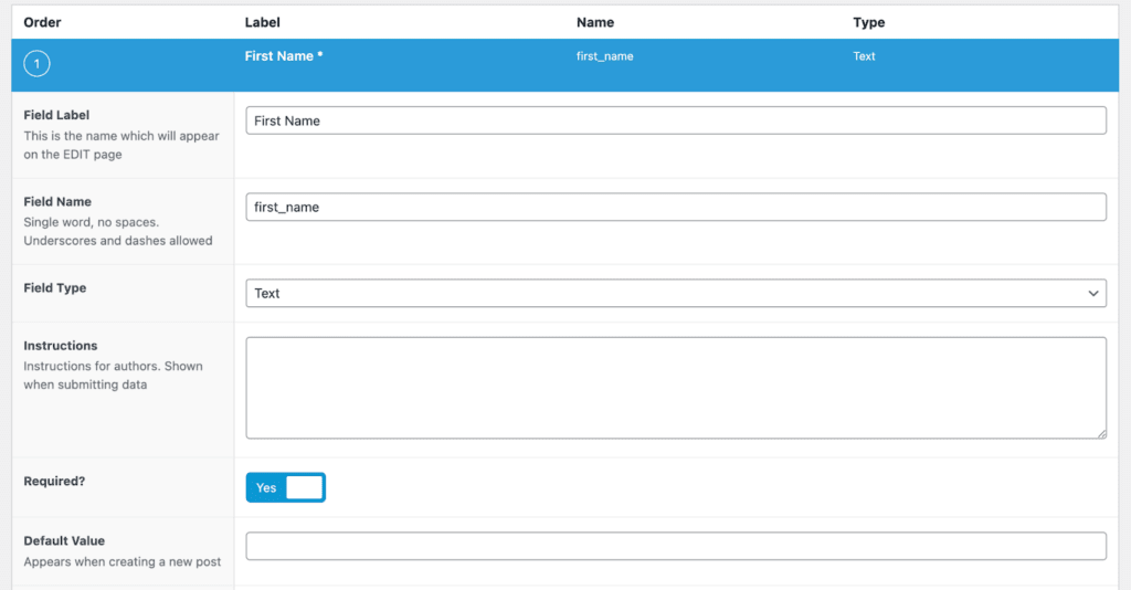 add individual fields