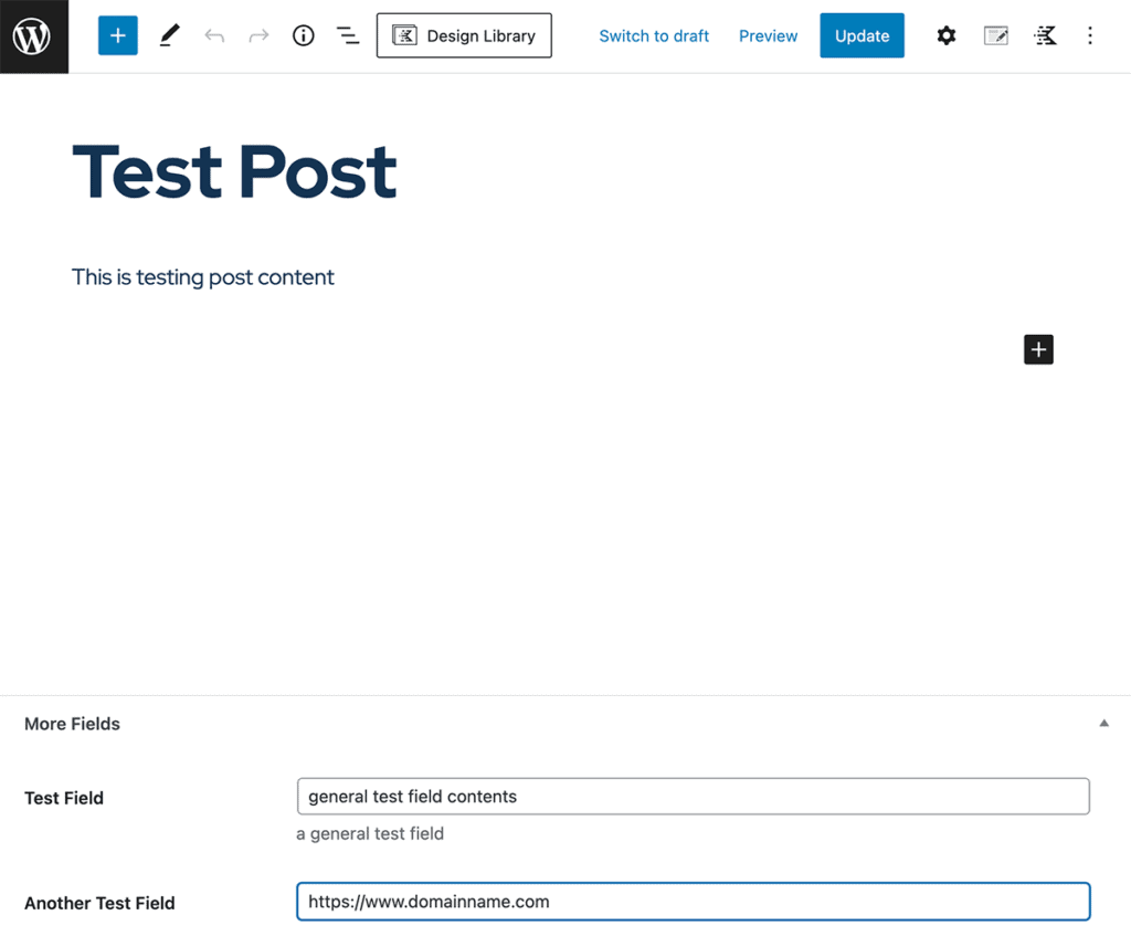 test post pods fields added