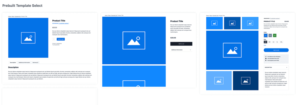 kadence shop kit layouts
