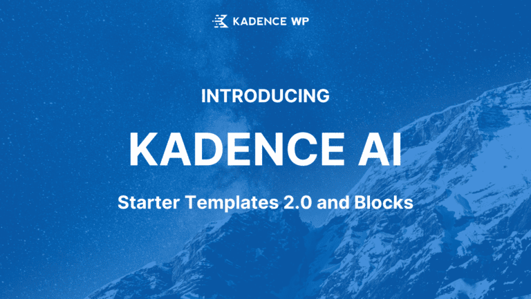New: Kadence AI Transforms WordPress Website Creation