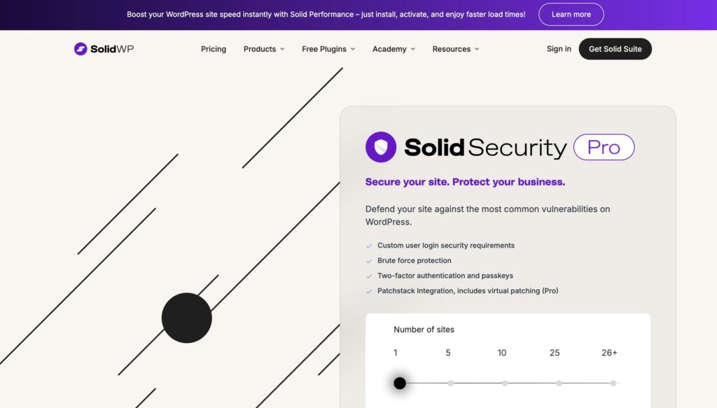 Solid WP homepage