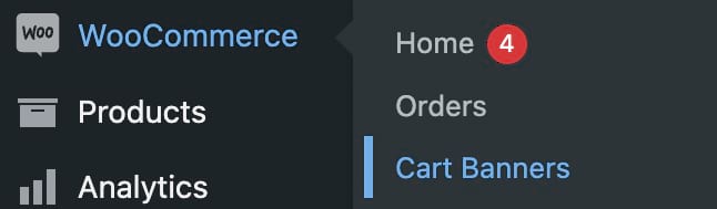 Creating a cart banner