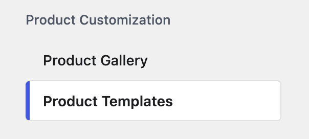 Product Templates